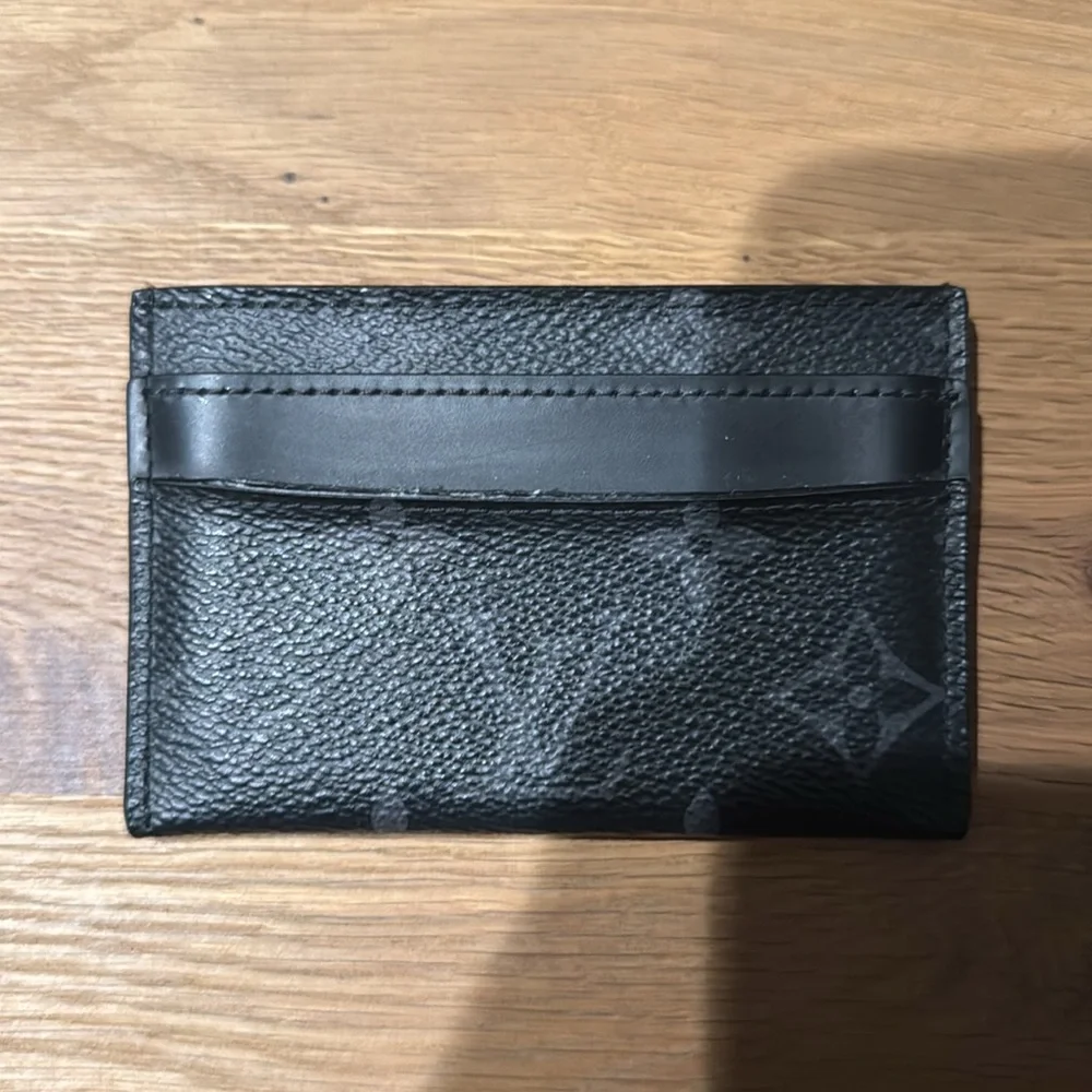 Louis Vuitton (LV) Monogram Eclipse Double Card Holder